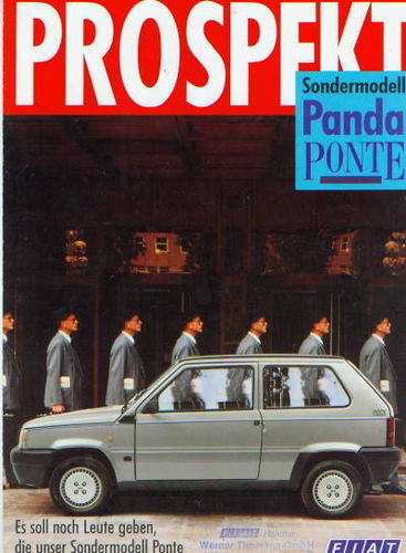 Fiat Panda Ponte Autoprospekt 953*