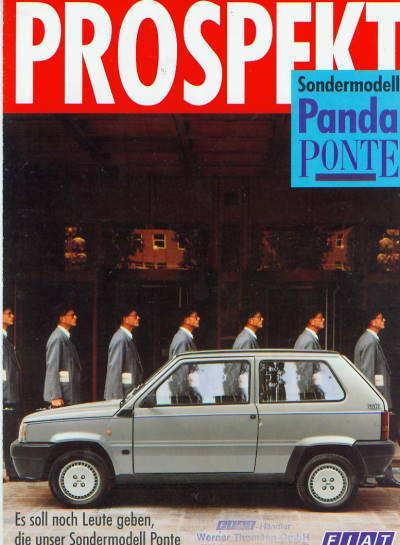 Fiat Panda Ponte Autoprospekt 953*
