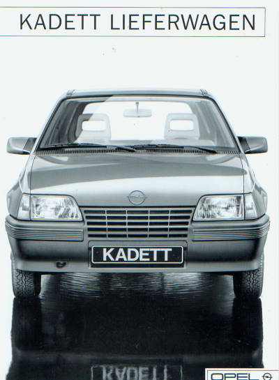 Opel Kadett E Lieferwagen Autoprospekt 1987  941
