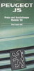 Peugeot J5 Preisliste August 1989