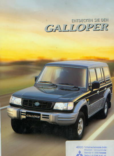 Mitsubishi Galloper Autoprospekt 1998 -966*