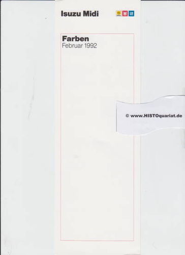 Isuzu Midi Farbkarte 1992