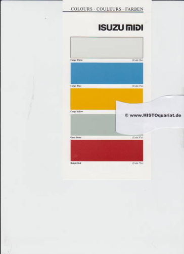Isuzu Midi Farbkarte