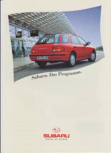 Subaru PKW Programm -  Prospekt 1993 -1139*