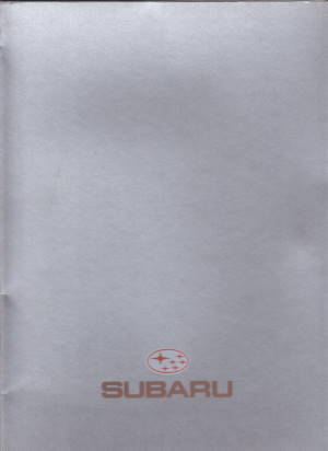 Subaru PKW Programm Prospekt brochure 1995