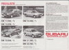 Subaru  Preisliste 1. September 1983