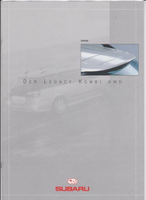 Subaru Legacy Kombi AWD Prospekt Zubehör 1998