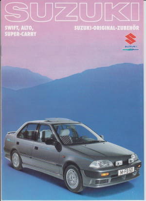 Suzuki Swift Alto super Carry Prospekt Zubehör 1990