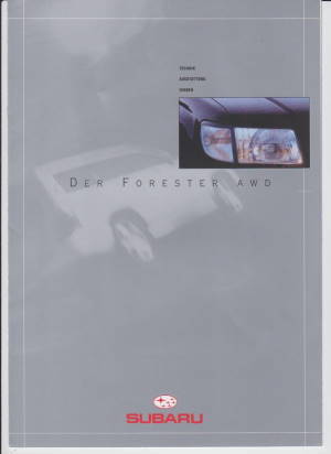 Subaru Forester Prospekt Daten Farben Technik 1998 -1172
