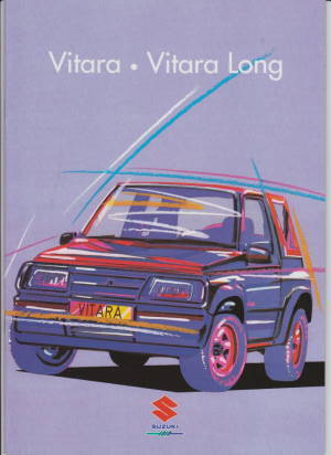 Suzuki Vitara + long Autoprospekt 1991 brochure