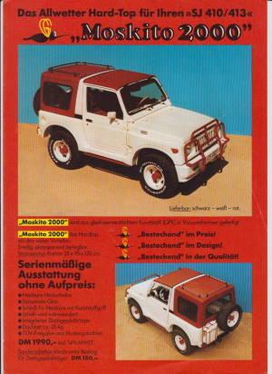 Suzuki SJ 410 413 Prospekt Moskito 2000 Hardtop