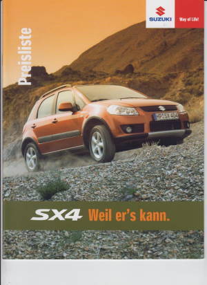 Suzuki SX 4 Preisliste April 2006 - 1267