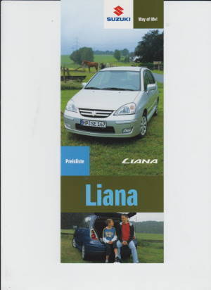 Suzuki Liana Preisliste Februar 2006