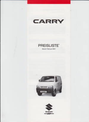 Suzuki Carry Preisliste Februar 2001 -1302