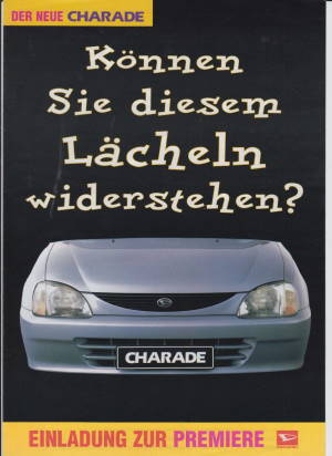 Daihatsu Automobile - Programm Autoprospekt 1996