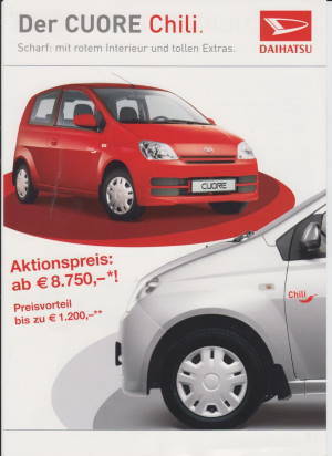 Daihatsu Cuore Chili Autoprospekt 1331