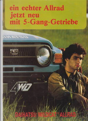 Daihatsu Wildcat Prospekt  80er Jahre