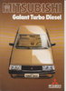Mitsubishi Galant turbo Diesel Prospekt 1983 1439*