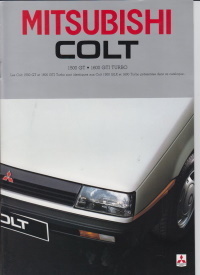 Mitsubishi Colt Prospekt Frankreich  -1476* rar