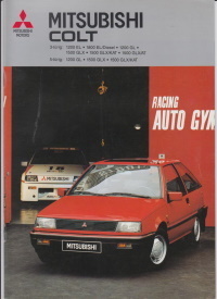 Oldtimer Mitsubishi Colt Prospekt 1986