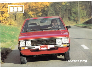 Hyundai Pony Prospekt NL -1576*