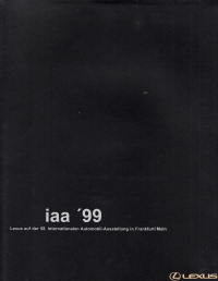 Lexus Automobile - Pressemappe 1999 1599