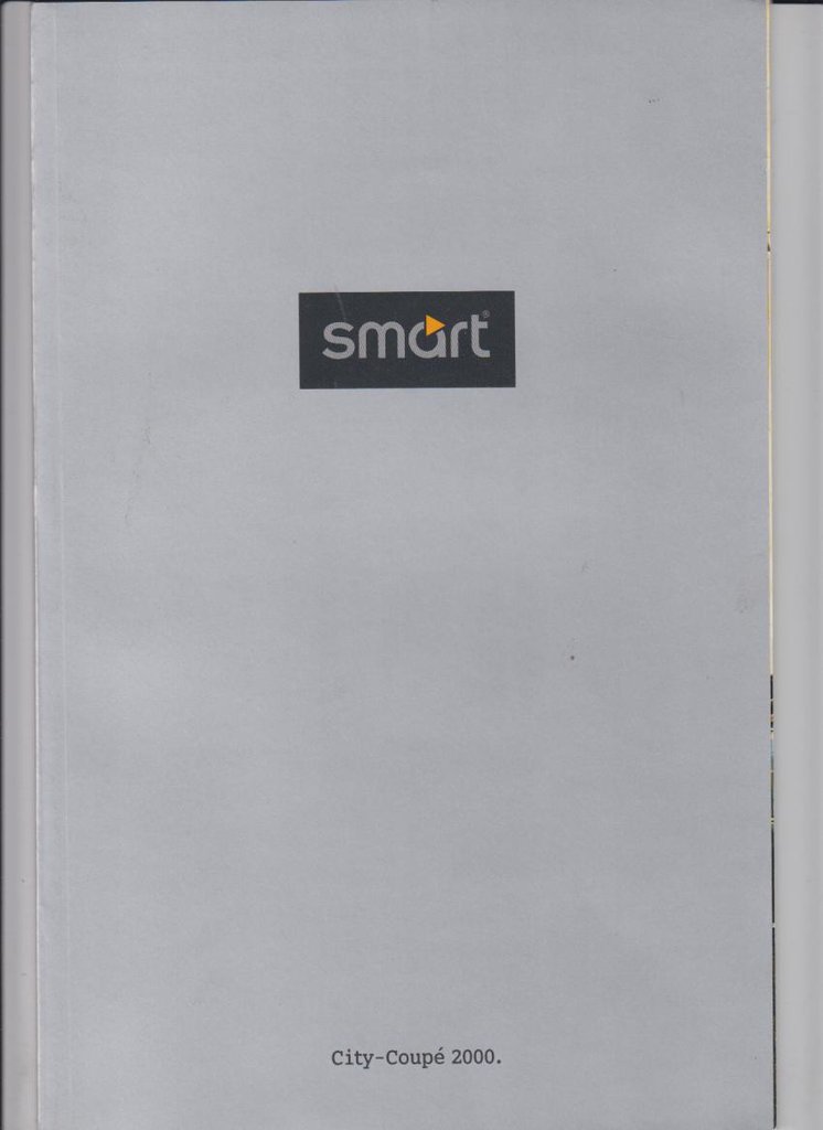 Smart Coupé Prospekt 2000