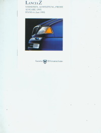 Lancia Z Preisliste aus Juni 1995 - für Sammler