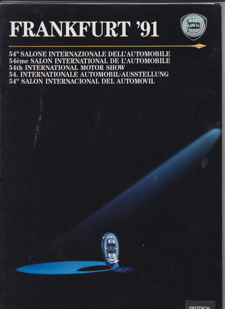Lancia Automobile - original Pressemappe aus 1991