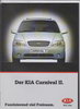 Kia Carnival II Autoprospekte aus 2001