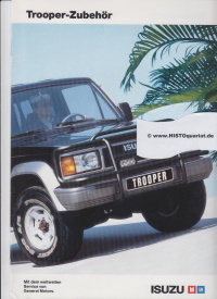 Isuzu Trooper Autoprospekt Zubehör 1988