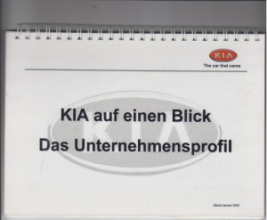 Kia Prospekt zum Unternehmensprofil 2002