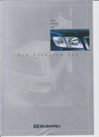 Subaru Forester AWD Farbkarte Technik 2000 - 1666*