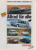 Subaru PKW Programm Autoprospekt 1989 -1690*