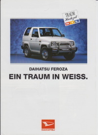 Daihatsu Feroza Traumhochzeit Prospekt / Rar 1771*