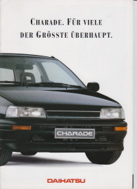 Daihatsu Charade Prospekt + technische Daten 1989