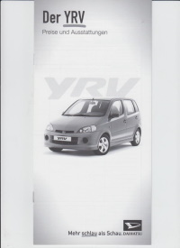 Daihatsu YRV Preisliste 2001 - 1778*
