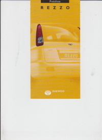 Daewoo Rezzo - Preisliste April 2001