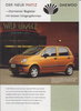 Daewoo Matiz Prospekt Broschüre 2000