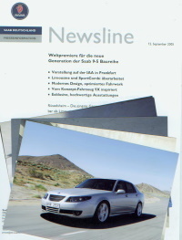 Saab 95 - original Presseinformation 9 - 2005
