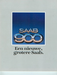 Saab 900 Rarität Prospekt NL 1978