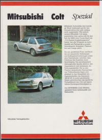 Exclusiv: Prospekt Mitsubishi Colt spezial  1976*