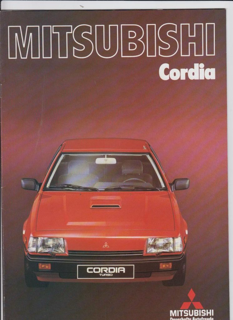Sportgerät: Mitsubishi Cordia Autoprospekt - 1989*