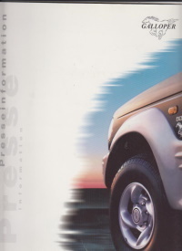 Mitsubishi Galloper Pressemappe 1998