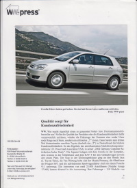 Toyota Corolla Presseinformation 2250