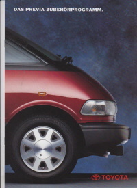 Autoprospekt Zubehör Toyota Previa 1991