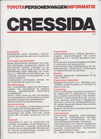Toyota Cressida Datenblatt Niederlande 2283