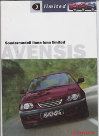Toyota Avensis linea luna limited Prospekt 1999