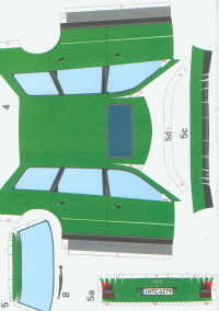 Audi A4 Avant Bastelbogen Bausatz 90er Jahre