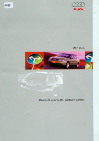 Audi A4 Avant Autoprospekt 1996 Archiv